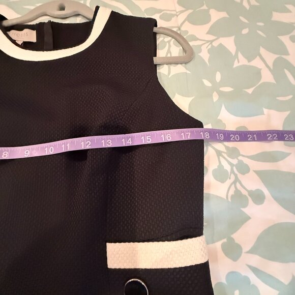 HOBB Jacquie Dress, size 8 Black /Ivory - Picture 11 of 14